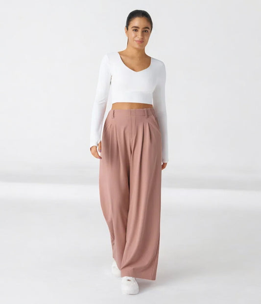 Women's Wide Leg Tailored Pants