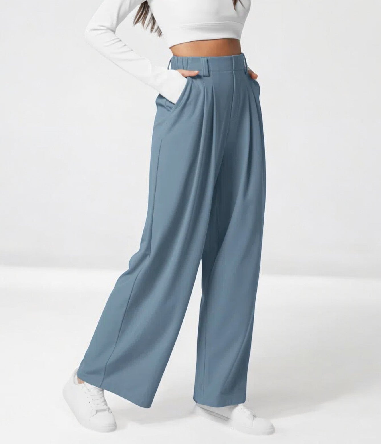 Women's Wide Leg Tailored Pants