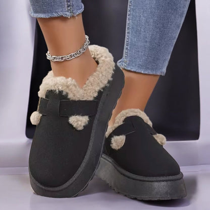 Women's Plush Platform Slippers